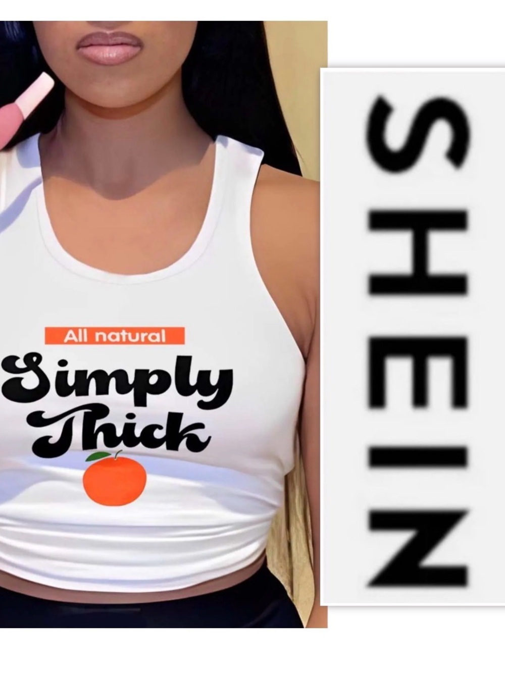 SHEIN Simply Thick &. Natural Cropped Tank